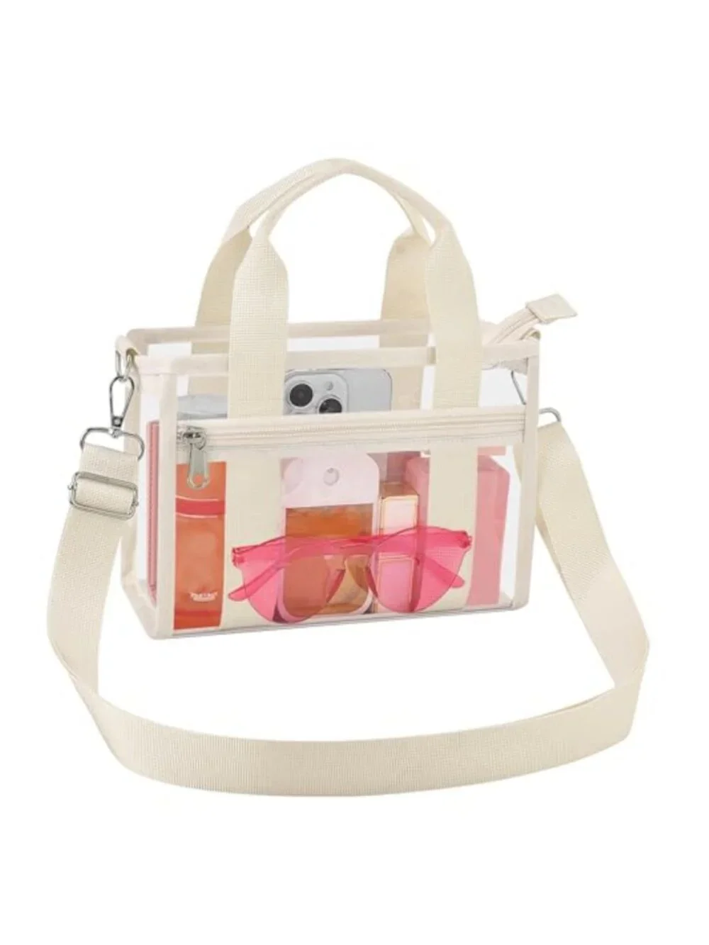 Clear PVC Stadium Approved Satchel Bag for Concerts Events